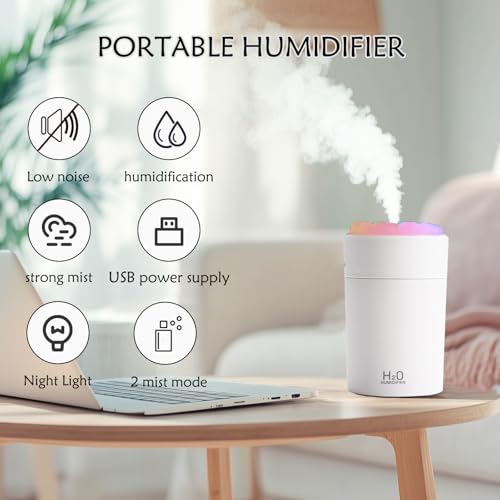 220ML Portable Humidifier For Bedroom
| LED Colorful Gradient Light Portable Humidifier
| Cotton Stick And USB Data Cab