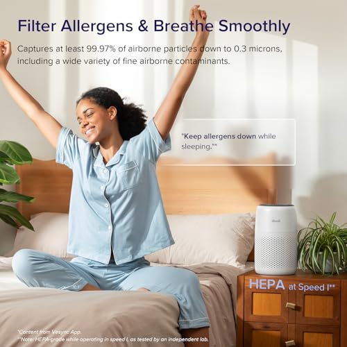 LEVOIT Air Purifiers for Bedroom Home White  
LEVOIT 3-in-1 Filter Cleaner with Fragrance Sponge for Better Sleep White 