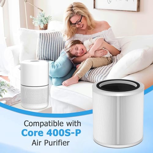 Levoit Core 400S True HEPA Filter for Air Purifier, H13 Efficiency with Activated Carbon, Suitable for Core 400S-RF, LRF